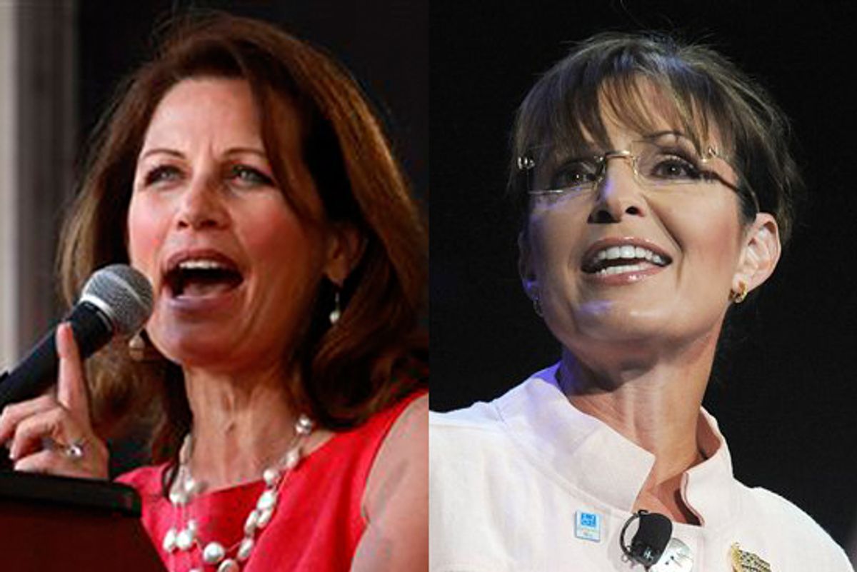 Michele Bachmann and Sarah Palin