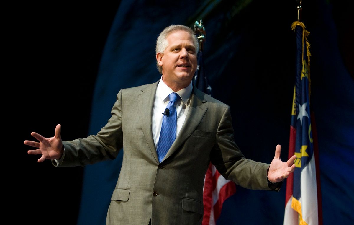 Fox News host Glenn Beck speaks during the National Rifle Association's 139th annual meeting in Charlotte, North Carolina on May 15, 2010. REUTERS/Chris Keane (UNITED STATES - Tags: POLITICS)      (Reuters)