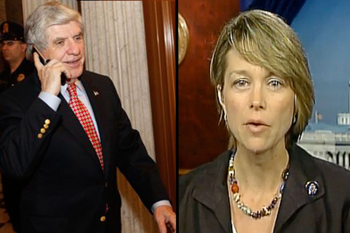 L-R - Senator Ben Nelson and Congresswoman Stephanie Herseth Sandlin    