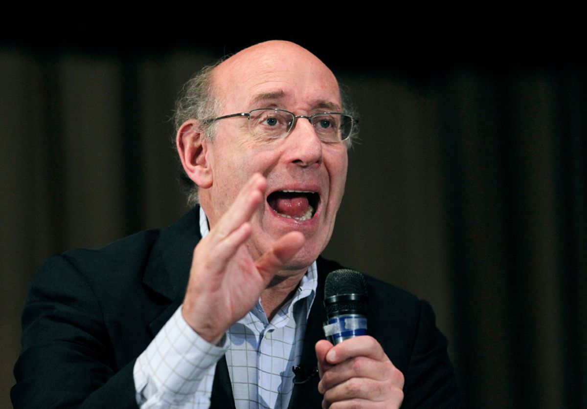 Ken Feinberg, administrator of the Independent Claims Facility for BPâs $20 billion escrow fund, hosts a public meeting with concerned residents and fishermen in Larose, La., Friday, June 25, 2010. (AP Photo/Gerald Herbert) (Gerald Herbert)