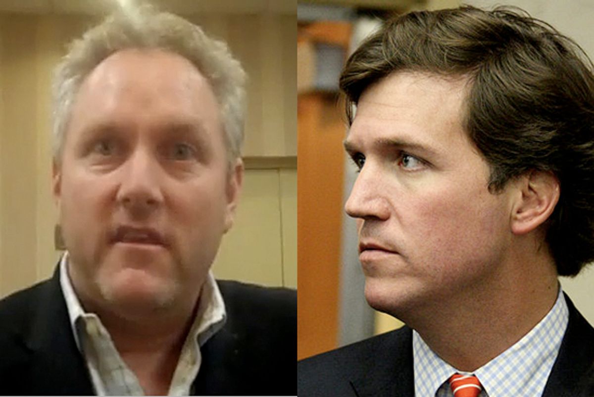 Andrew Breitbart and Tucker Carlson