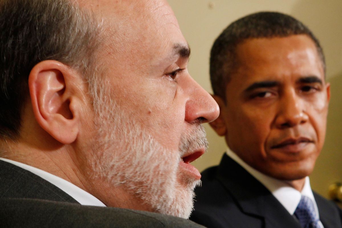 Ben Bernanke and President Obama