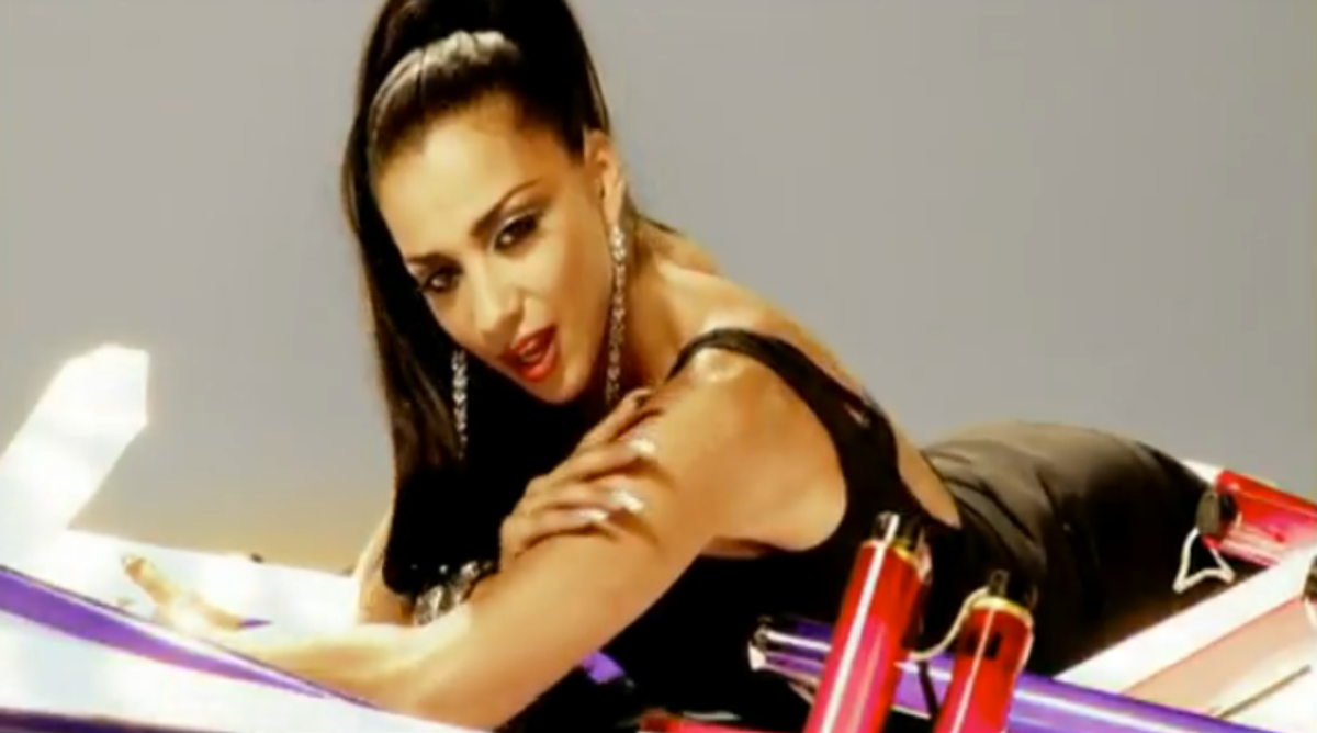 Nadja Benaissa performs in a No Angels music video.