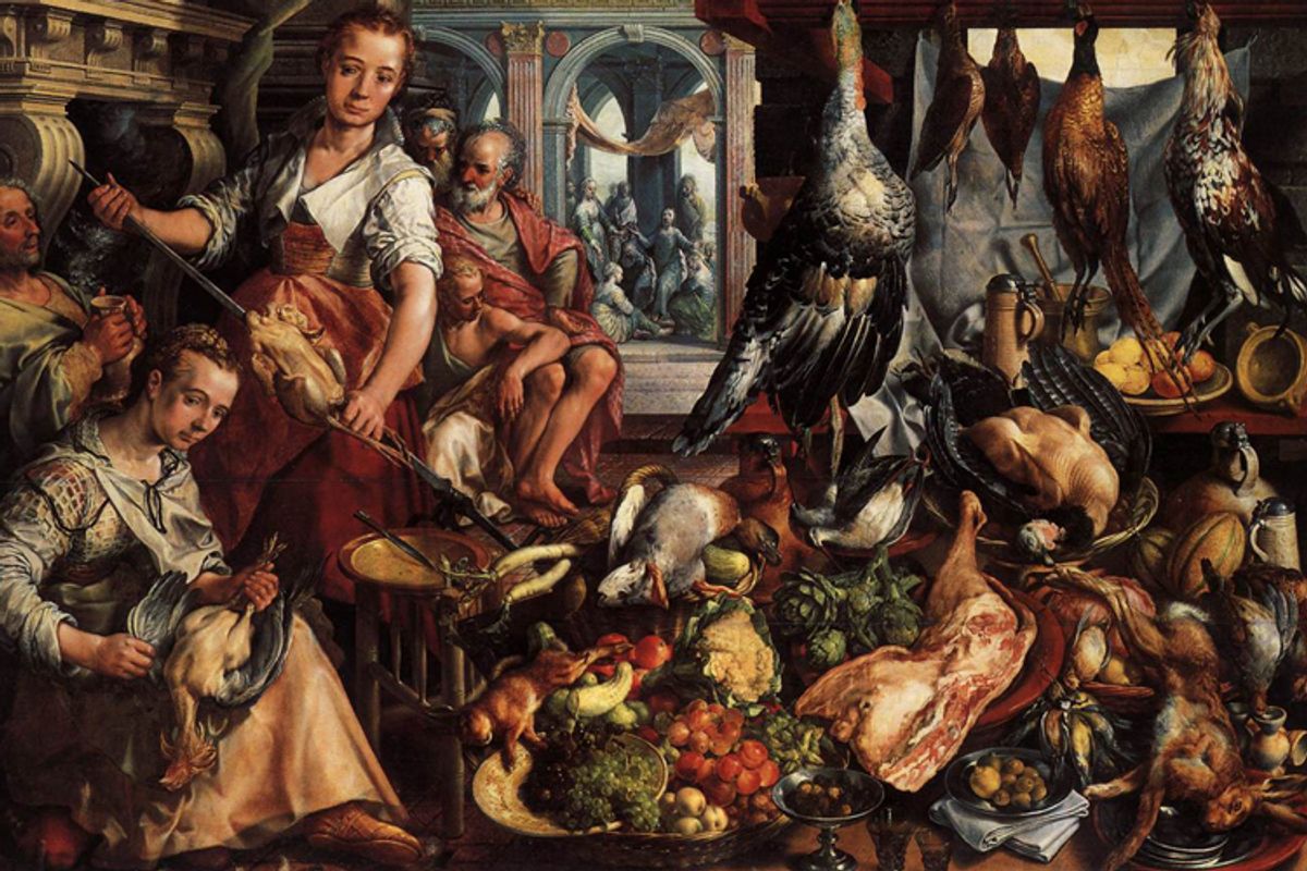 "The Well-Stocked Kitchen" by Joachim Beuckelaer