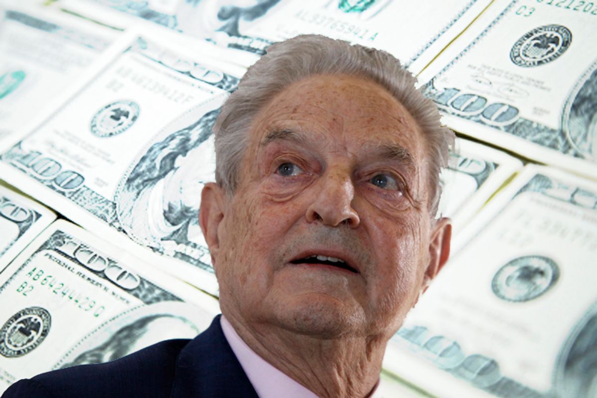 U.S. billionaire investor George Soros waits to deliver a speech at the Humboldt university in Berlin, June 23, 2010. The euro is a flawed construct and Germany's budget savings policy is making it harder for other countries in the currency bloc to regain competitiveness, Soros said on Wednesday.     REUTERS/Tobias Schwarz     (GERMANY - Tags: SOCIETY BUSINESS PROFILE) (Â© Tobias Schwarz / Reuters)