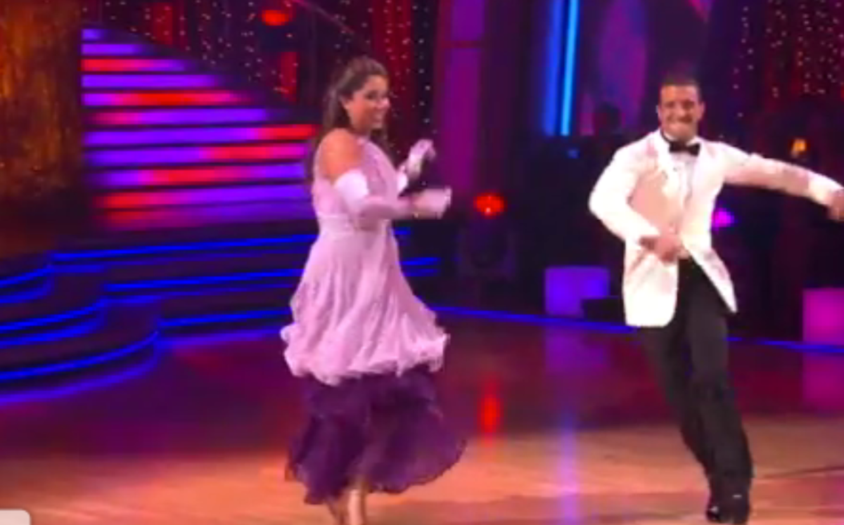 Bristol Palin dances on "Dancing With the Stars."   