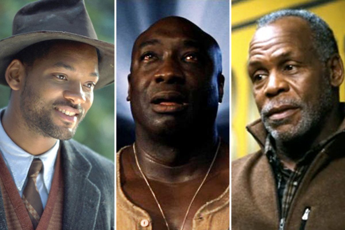 Will Smith in "The Legend of Bagger Vance," Michael Clarke Duncan in "The Green Mile" and Danny Glover in "Legendary"