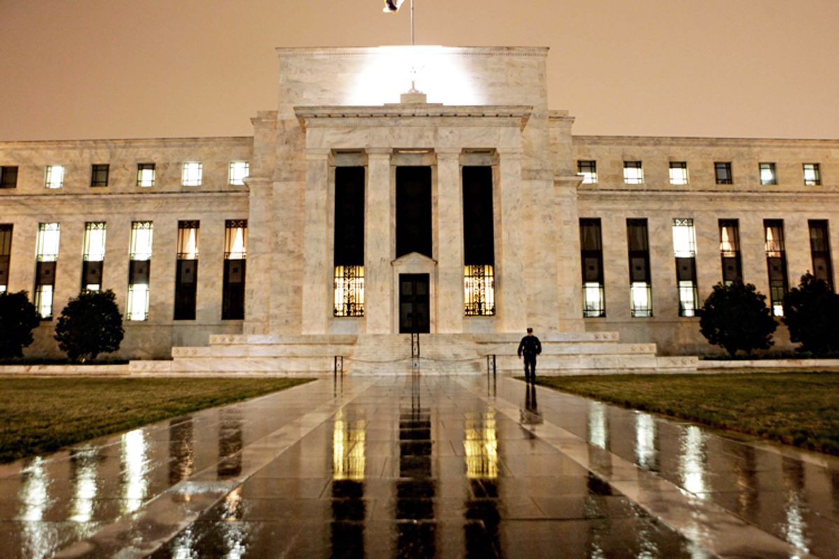 The Federal Reserve building in Washington, D.C. 