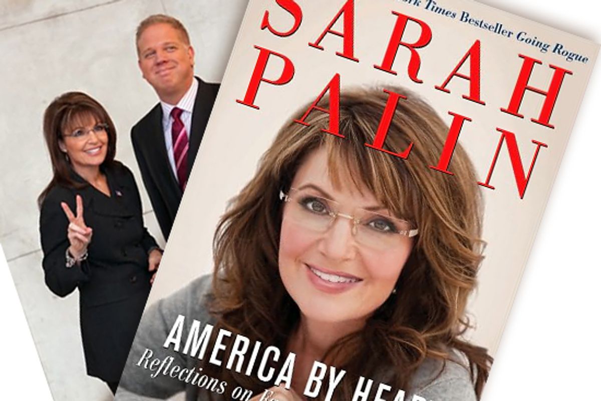 Left: Sarah Palin and Glenn Beck