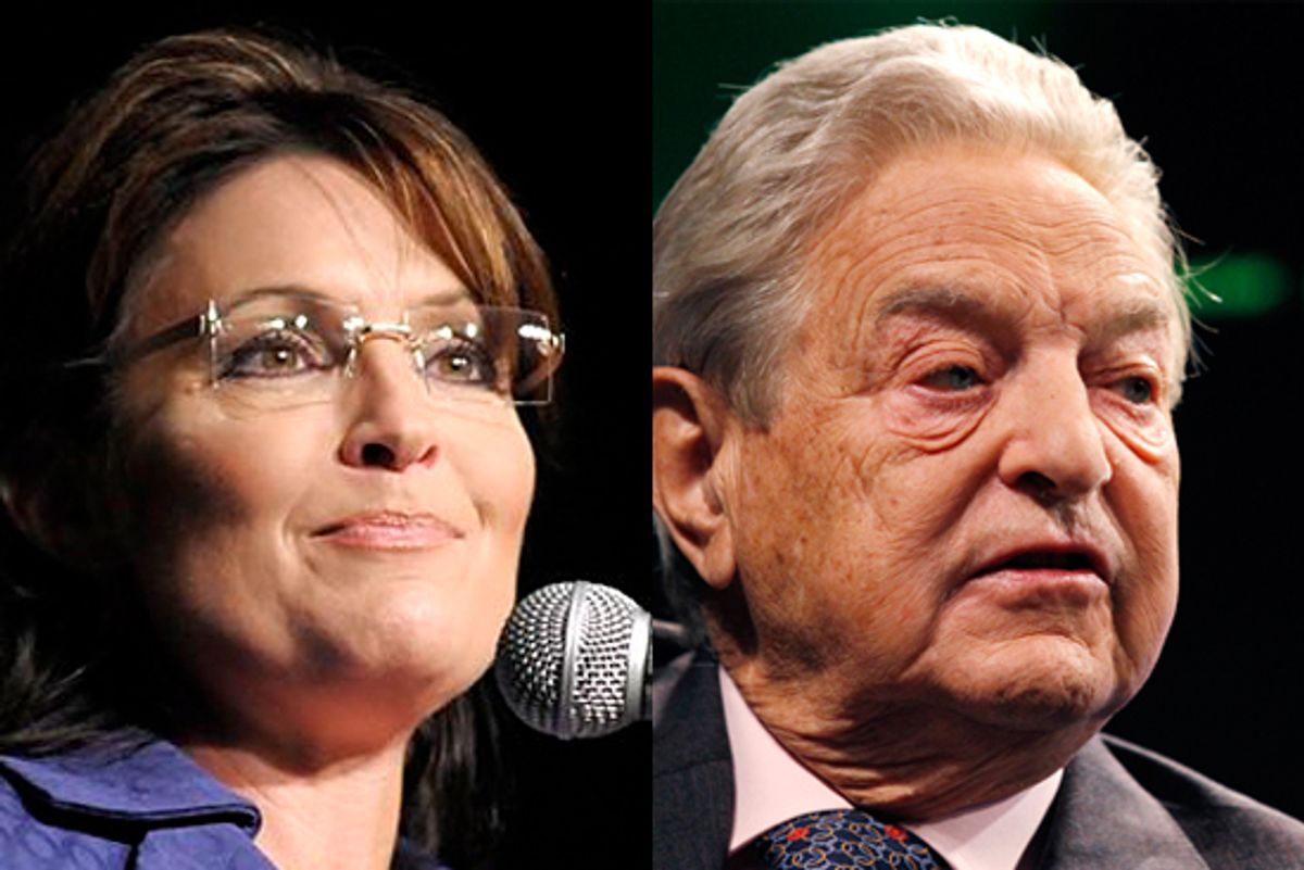 Sarah Palin and George Soros
