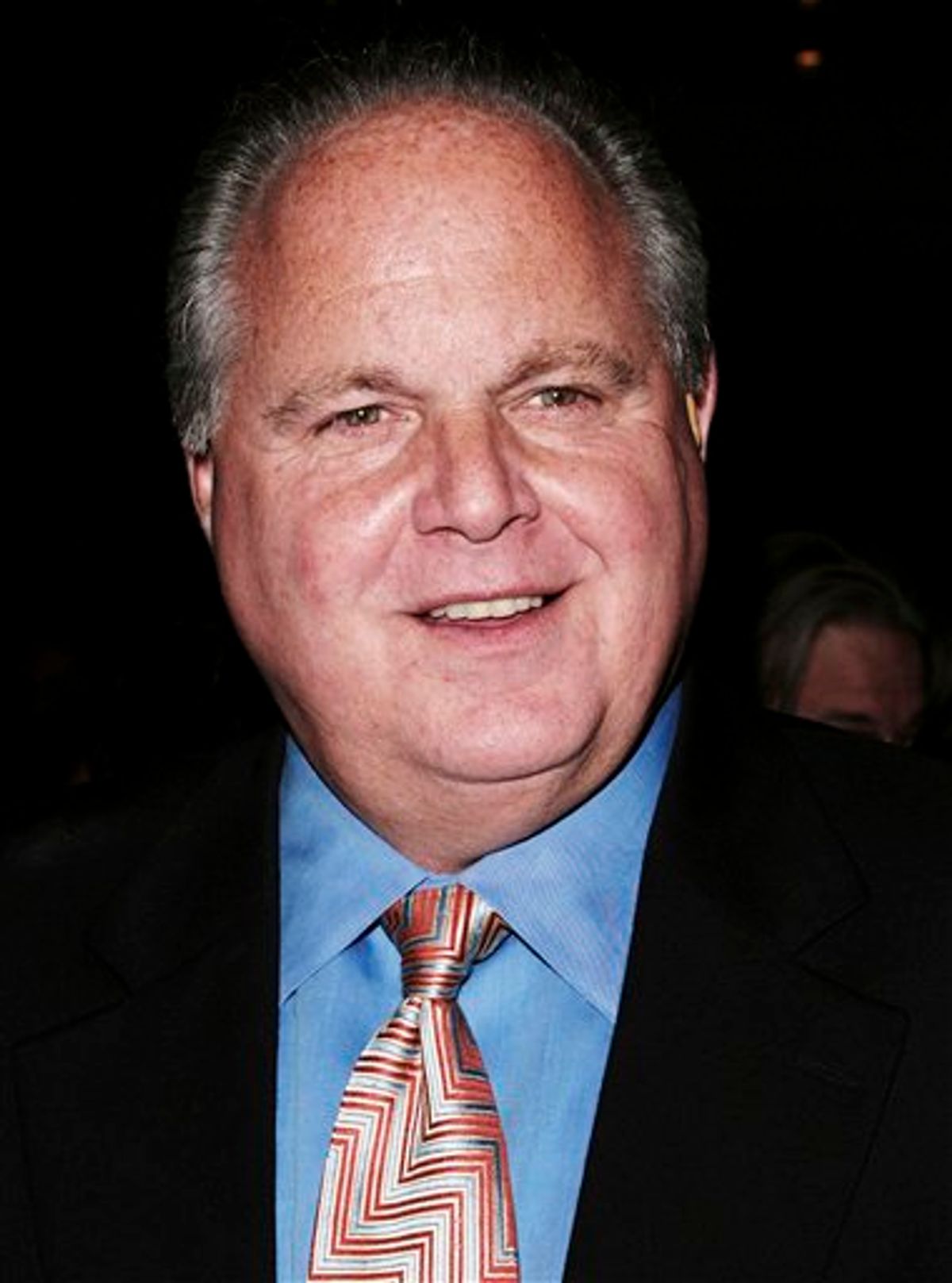 FILE-   In this Jan. 30, 2008 file photo, radio personality Rush Limbaugh arrives for a screening of Bernard and Doris at the Time Warner Center in New York. According to the genealogists at Ancestry.com, President Barack Obama is apparently related to Limbaugh a discovery they made when looking for connections between political foes.      (AP Photo/Gary He, file) (AP)