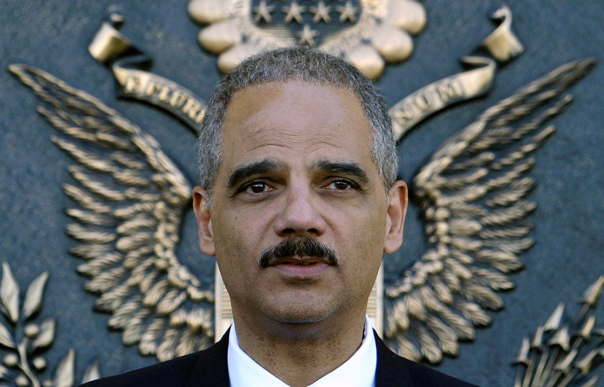 U.S. Attorney General Eric Holder speaks to the media in Kabul June 30, 2010. The United States sent its most senior law enforcement official to Afghanistan on Wednesday to help rein in graft in one of the world's most corrupt nations and at a sensitive time for Washington's policies in Kabul. REUTERS/ Omar Sobhani (AFGHANISTAN - Tags: CRIME LAW POLITICS)      (Reuters)