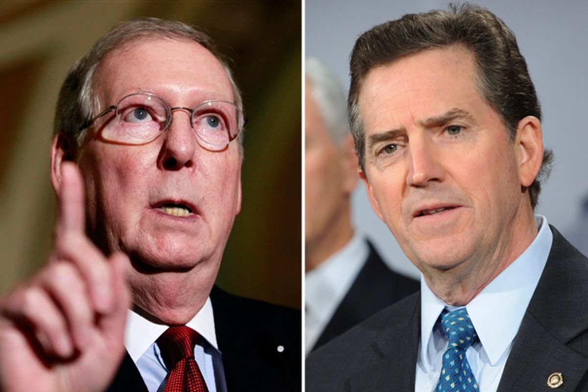 Mitch McConnell and Jim DeMint
