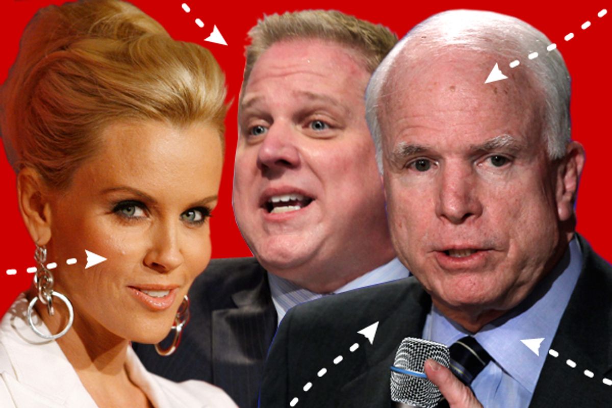 Jenny McCarthy, Glenn Beck and Sen. John McCain