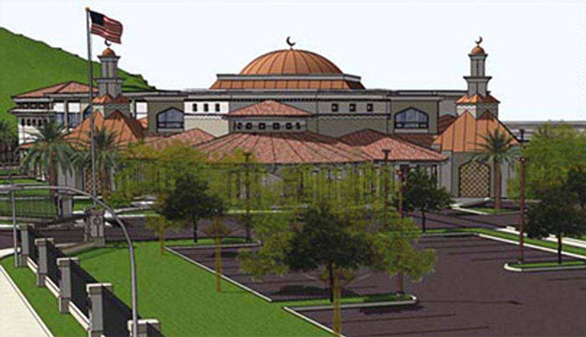 Artist's rendering of the proposed Temecula Valley mosque