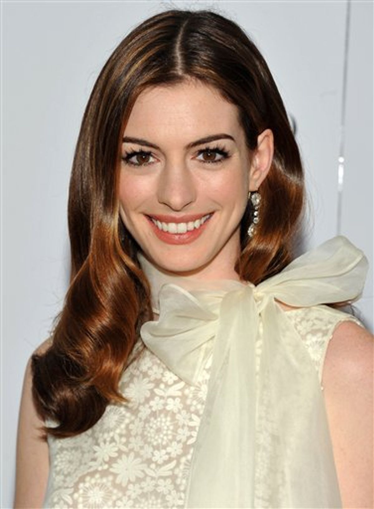 FILE - In this Nov. 16, 2010 file photo, actress Anne Hathaway attends the premiere of "Love and Other Drugs" at the Directors Guild Theater in New York. Hathaway and actor James Franco will serve as co-hosts of the 83rd Academy Awards on Feb. 27, 2011. (AP Photo/Evan Agostini, file)  (AP)