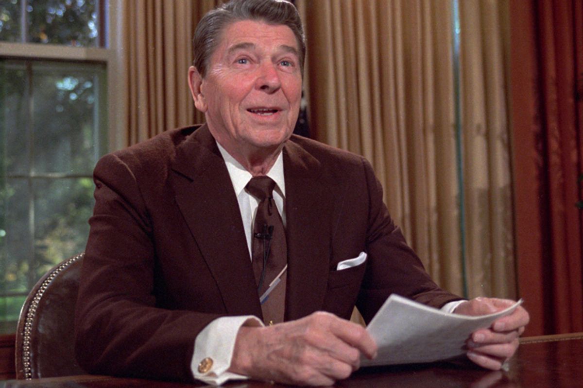 Ronald Reagan in 1985.