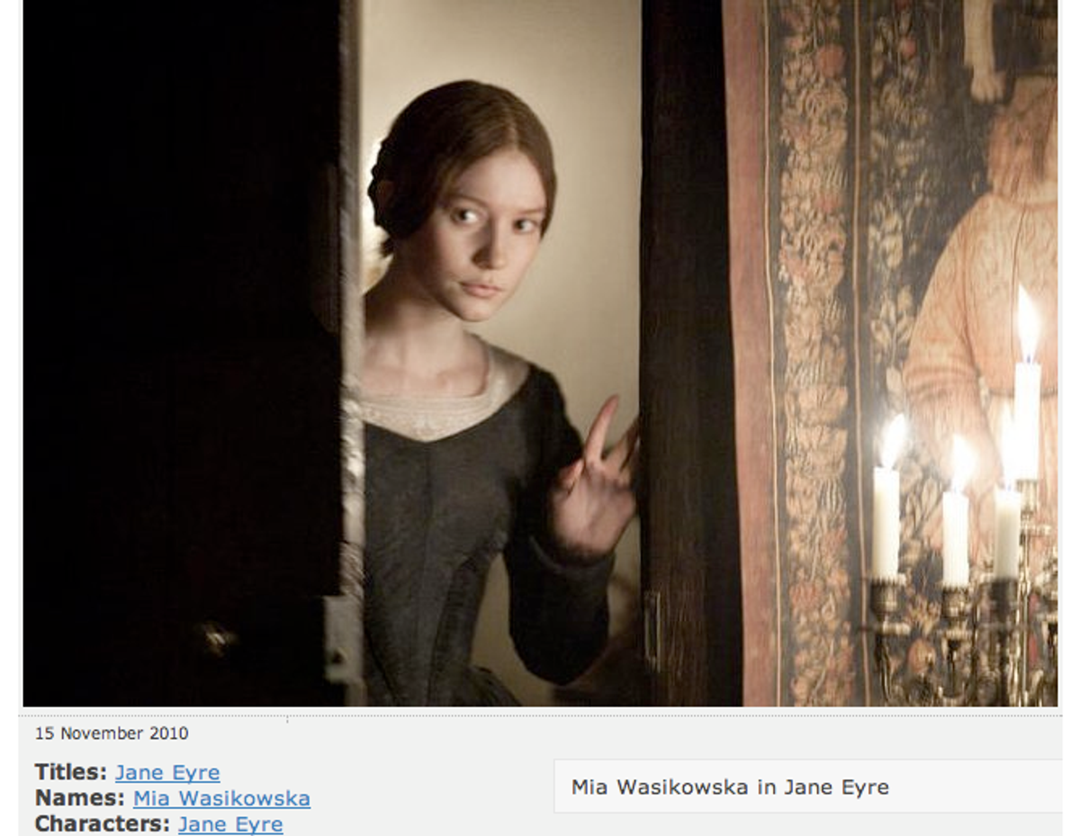 Mia Wasikowska in "Jane Eyre"