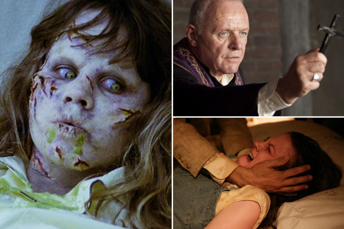 Clockwise from left: "The Exorcist," "The Rite" and "The Last Exorcism"