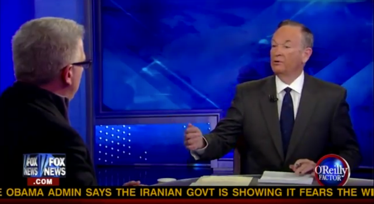 Bill O'Reilly tries to reason with Glenn Beck on Friday night's show.         