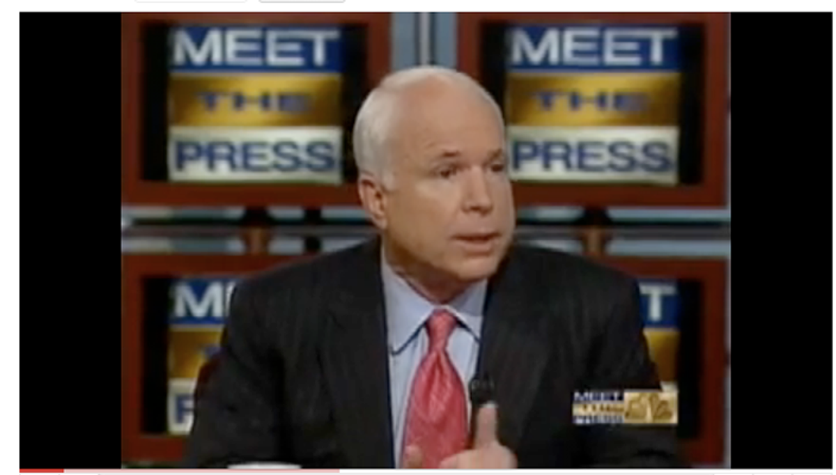 John McCain on Meet the Press  