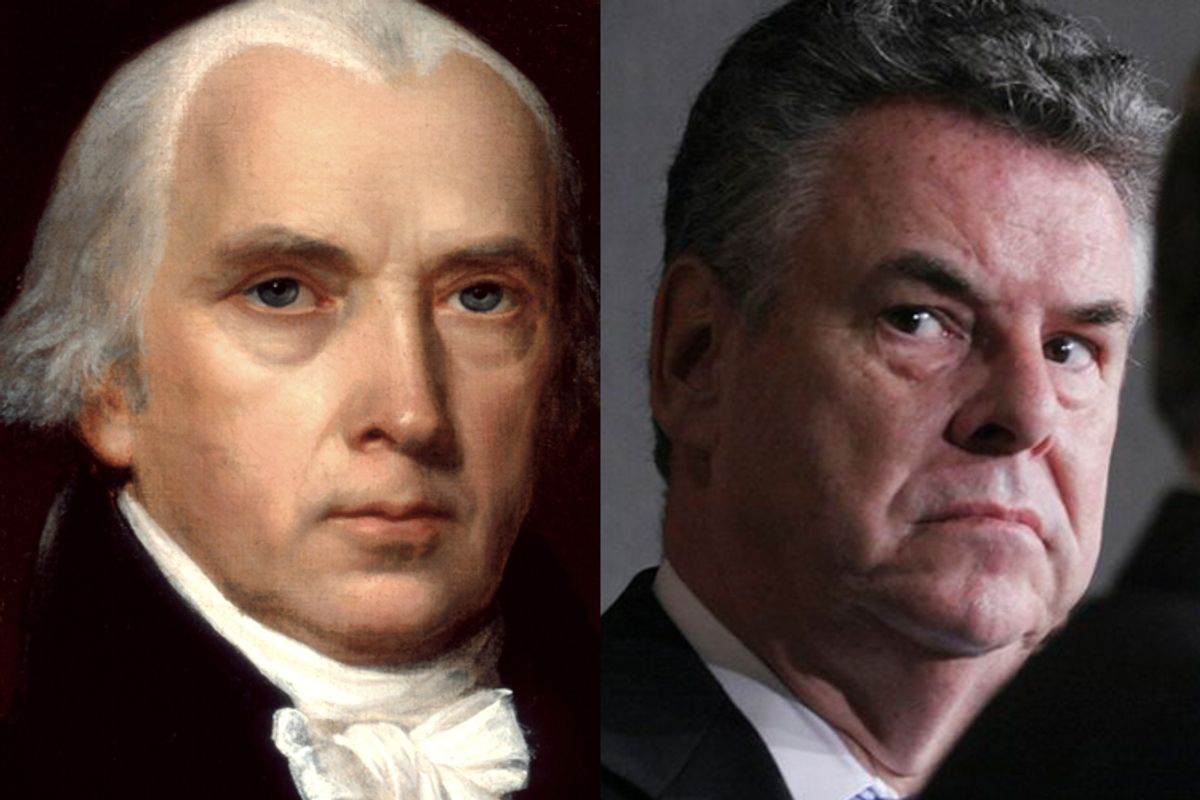 James Madison and Peter King