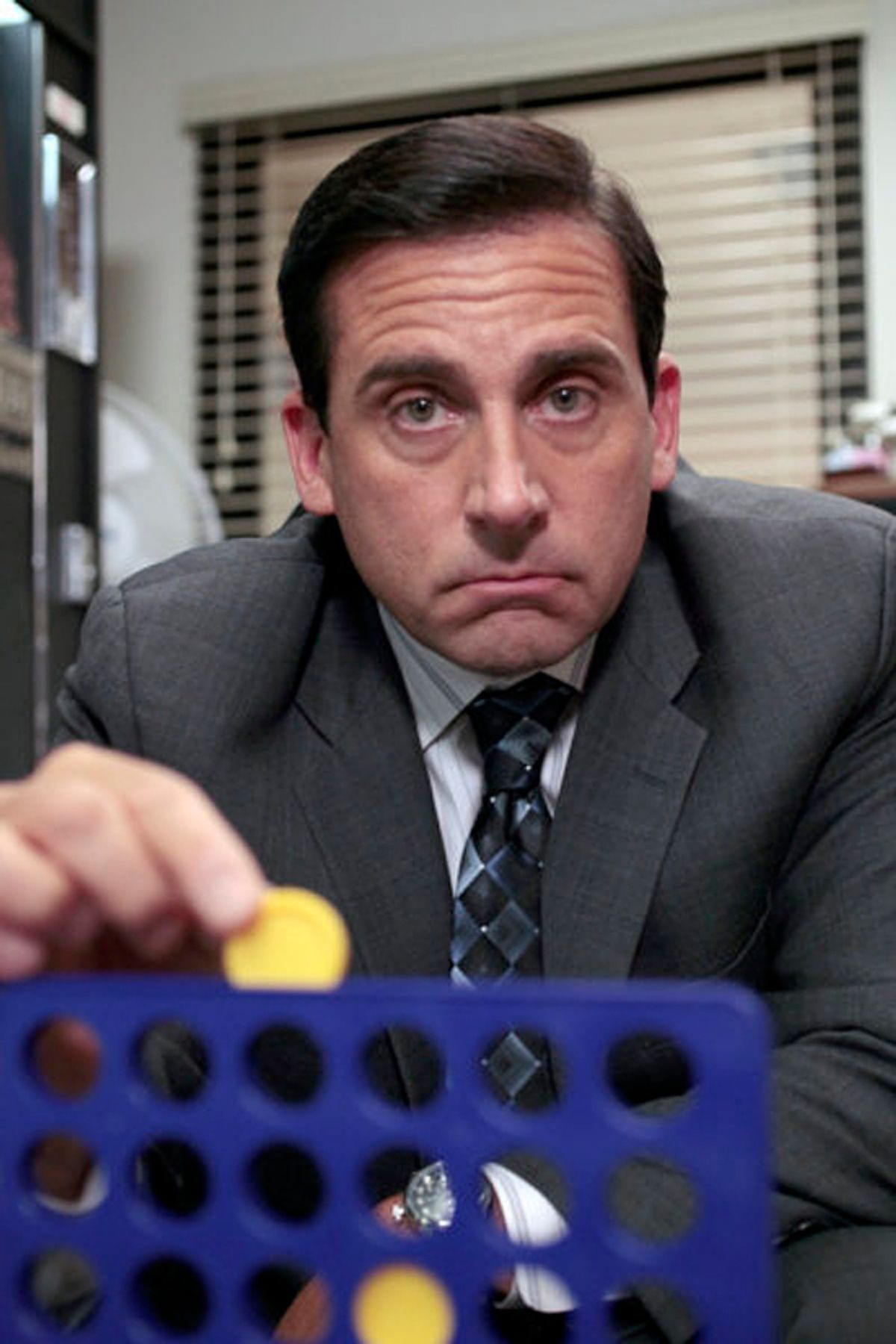 THE OFFICE -- "Counseling" Episode 702 -- Pictured: Steve Carell as Michael Scott -- Photo by: Chris Haston/NBC (Chris Haston)