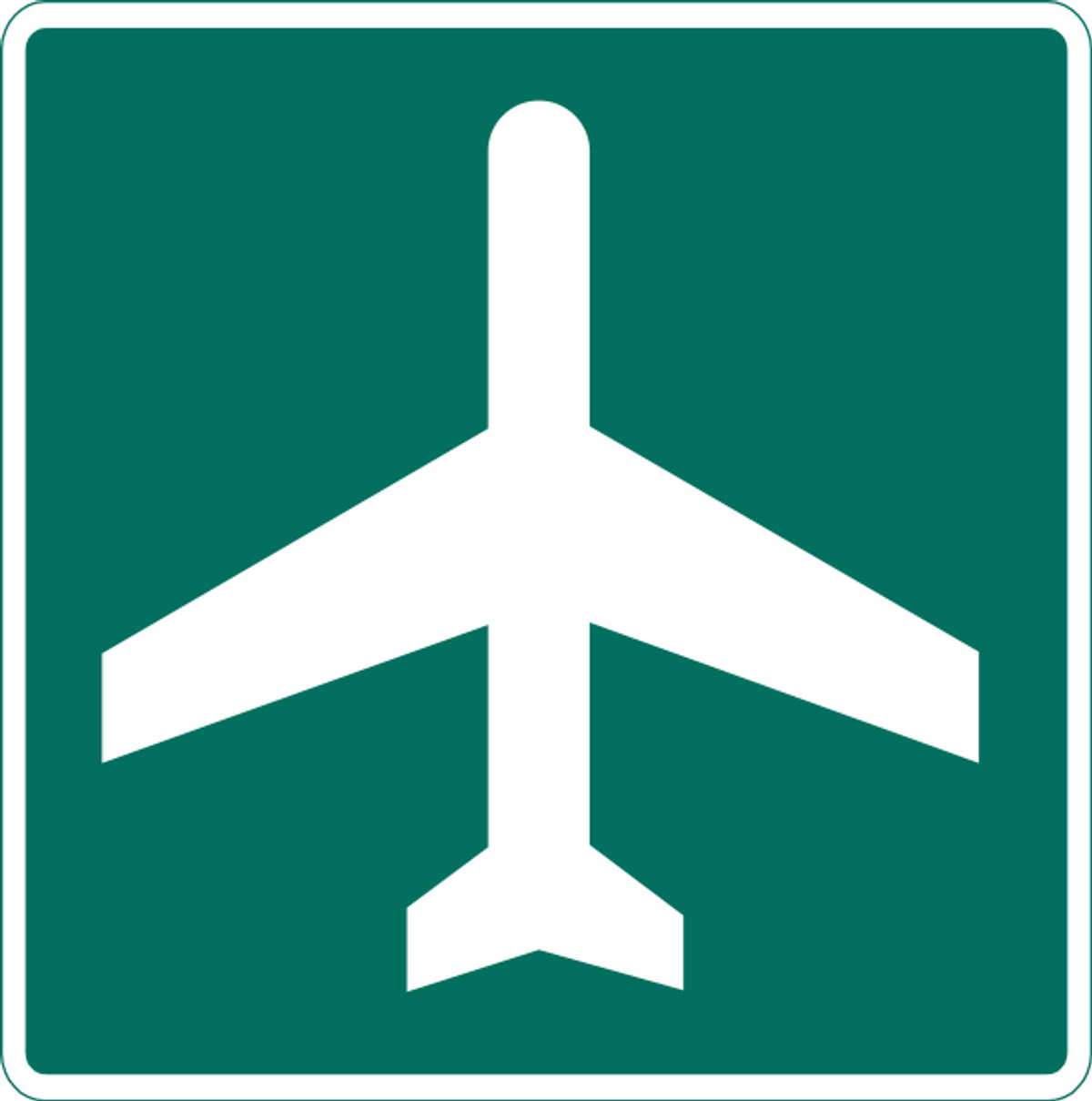 MUTCD-standard Airport road sign