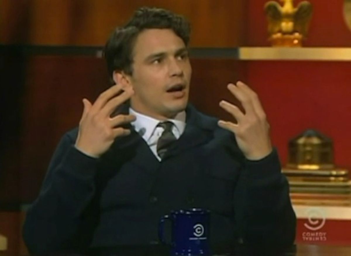 James Franco explains why he's better than us, won't get fat.