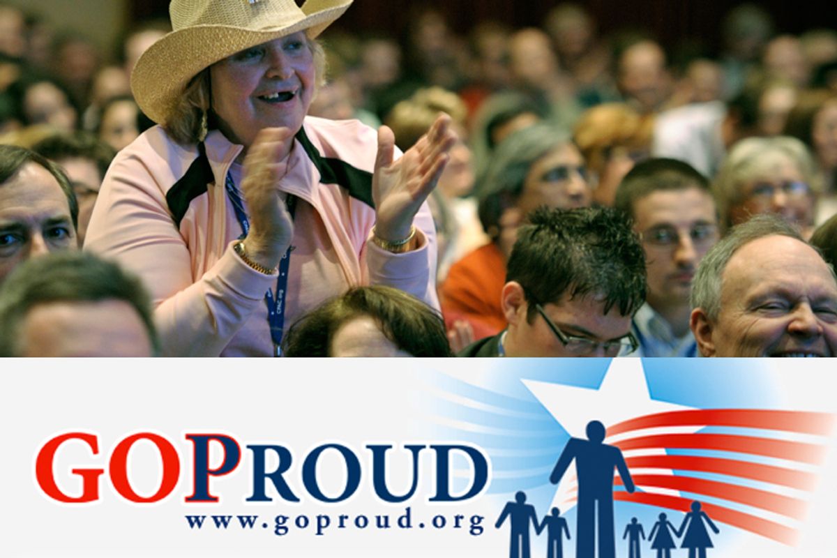 Grace Germany, of Beaumont, California, applauds as Ann Coulter, not shown, speaks at the Conservative Political Action Conference (CPAC) in Washington, Saturday, Feb. 12, 2011.     