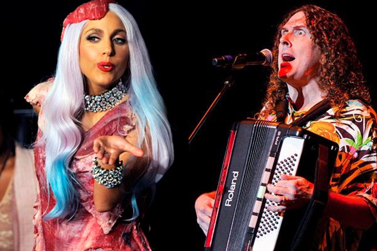 Only Gaga could make Weird Al look less ridiculous in comparison.