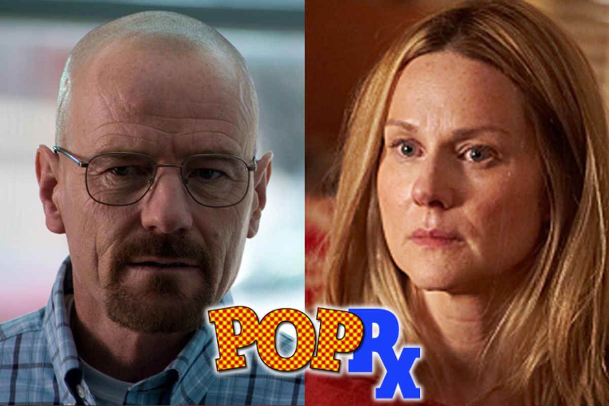 Bryan Cranston in "Breaking Bad" and Laura Linney in "The Big C"