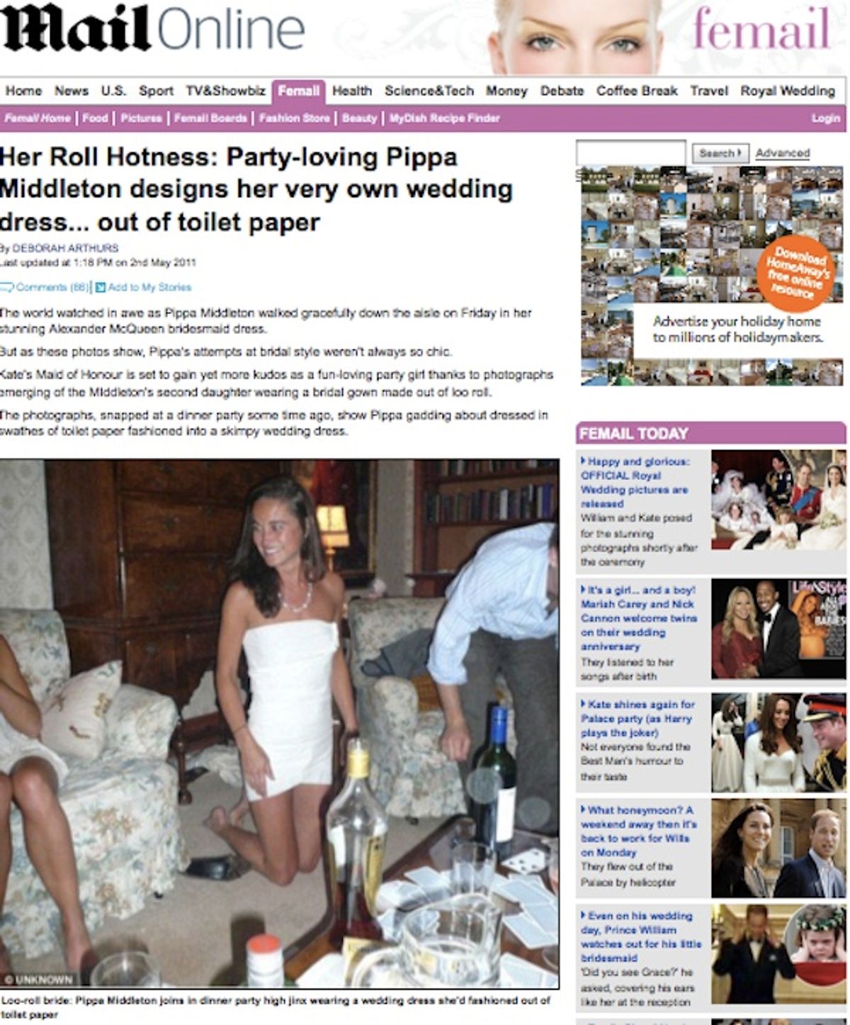 Is the public demanding more photos of Pippa in toilet paper?   