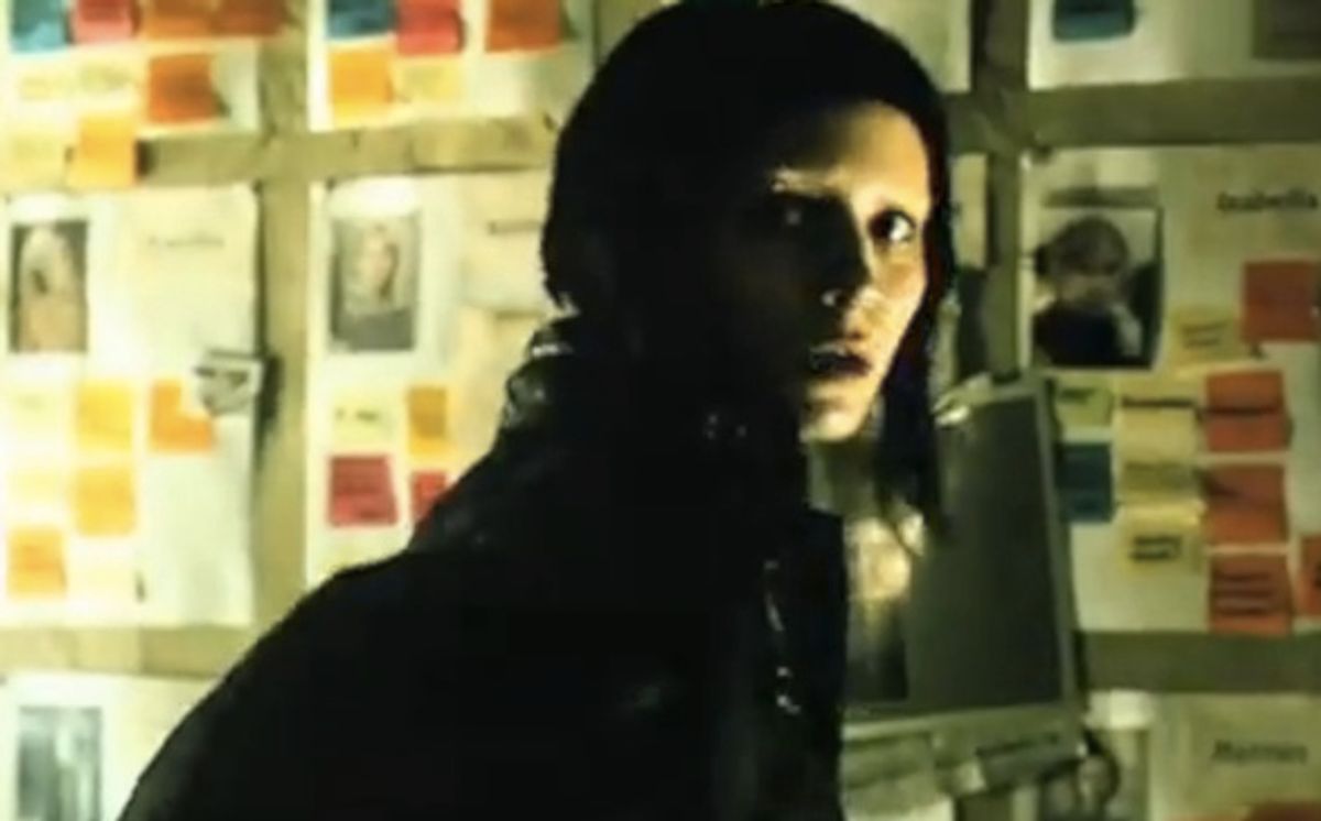 Rooney Mara as Lisbeth Salander. 