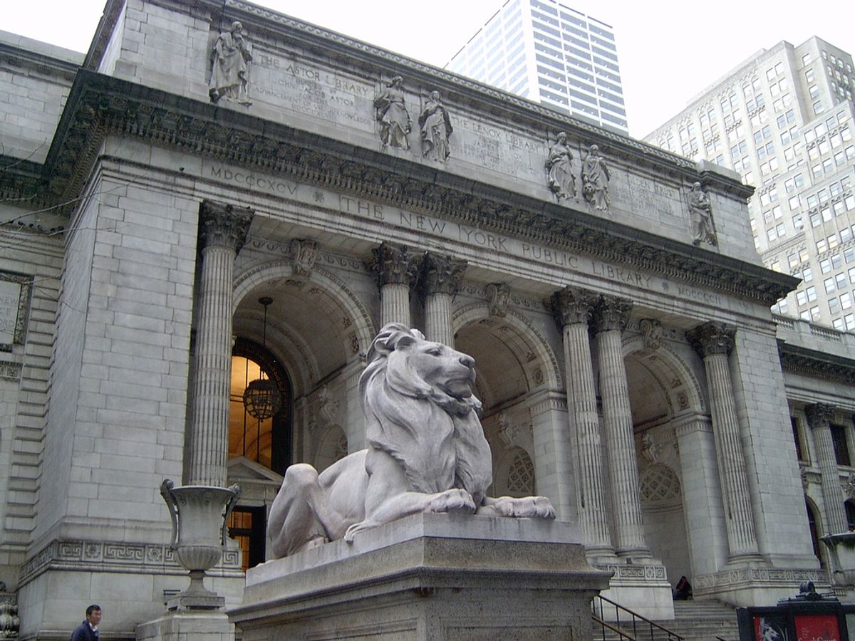 The main branch of the New York Public Library