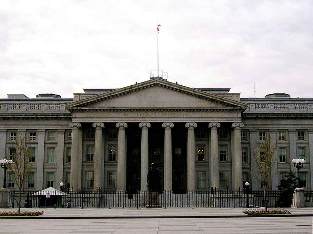 The U.S. Treasury in Washington, D.C. 