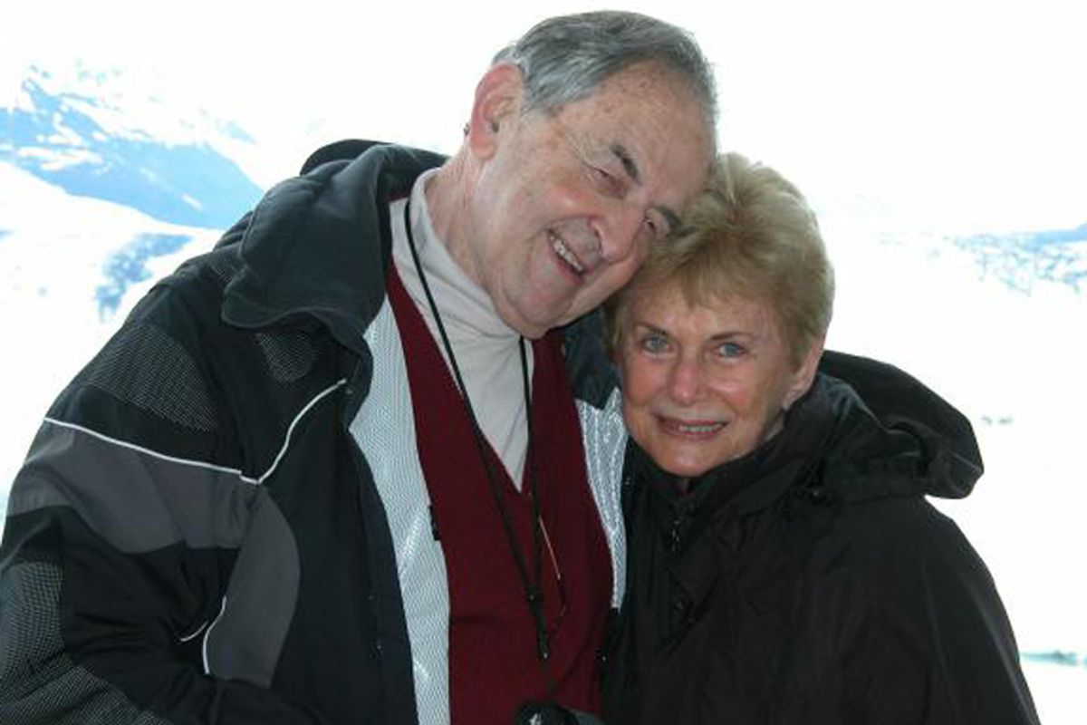 The author and her late husband.