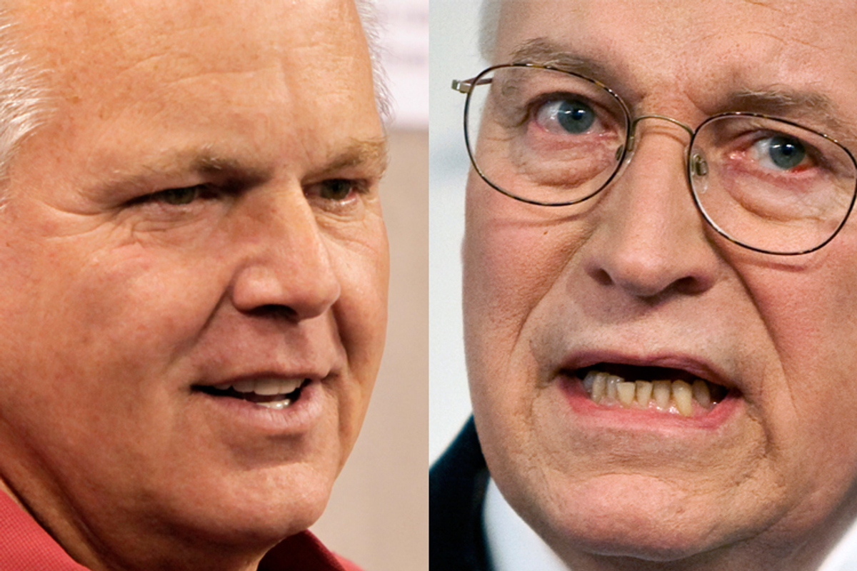 Rush Limbaugh and Dick Cheney