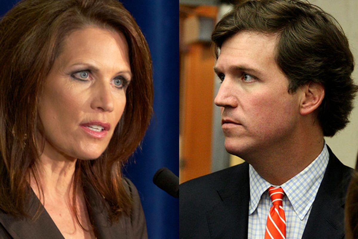 Rep. Michele Bachmann and Tucker Carlson