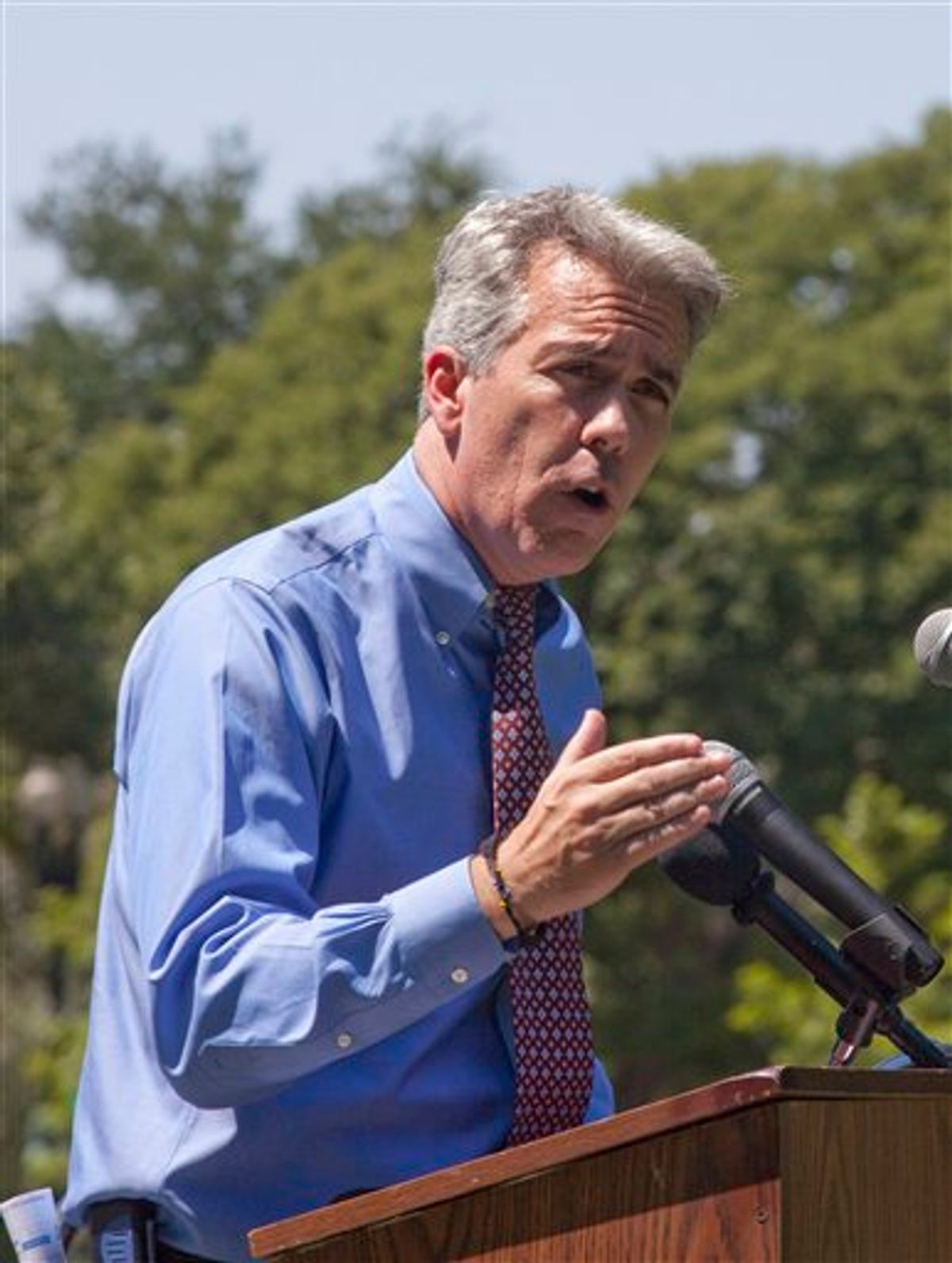 Rep. Joe Walsh, R-Ill. addresses a Tea Party rally on Capitol Hill in Washington, Wednesday, July 27, 2011. (AP Photo/Harry Hamburg)    (AP)