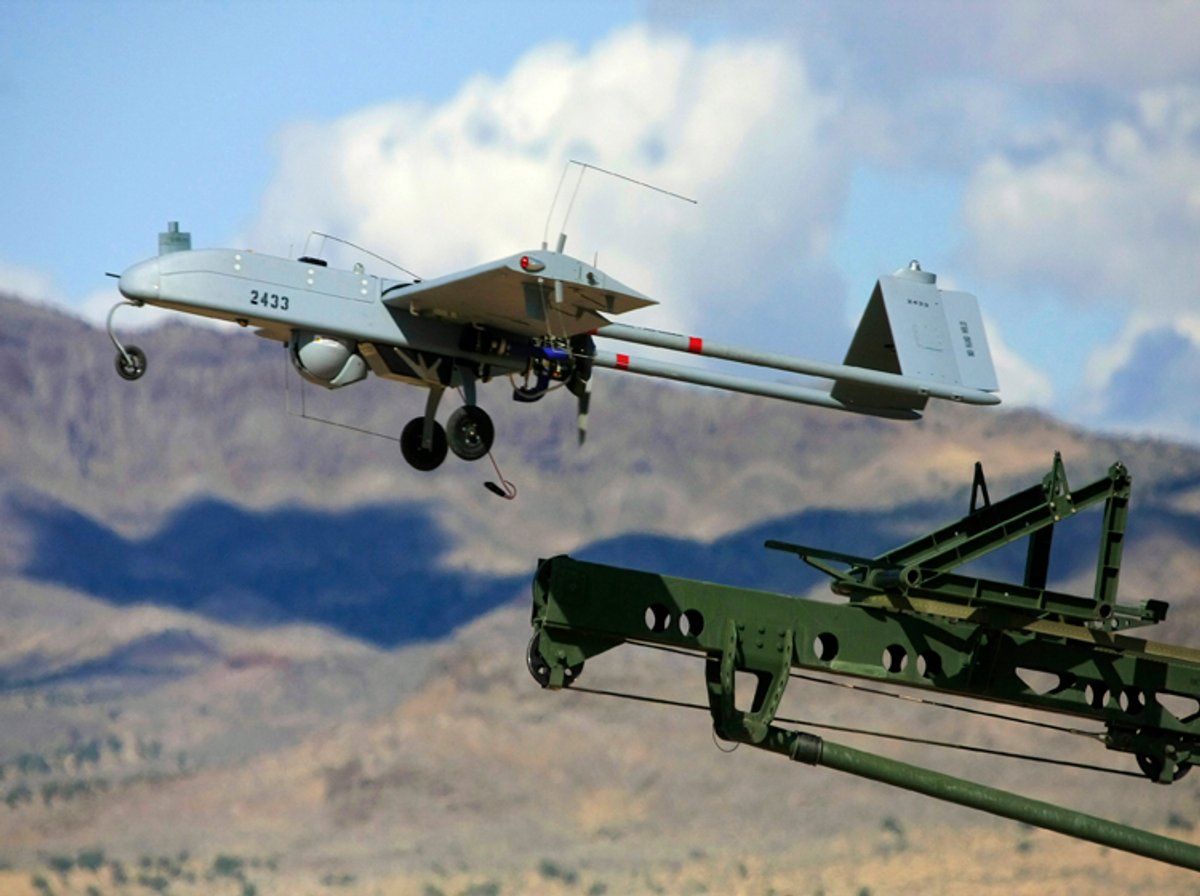 An unarmed U.S. "Shadow" drone is launched in this undated photograph, released on January 5, 2011 
