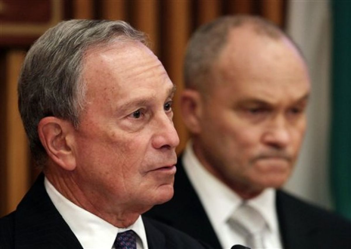 Mayor Michael Bloomberg, left and Police Commissioner Raymond Kelly  (AP/Mark Lennihan)