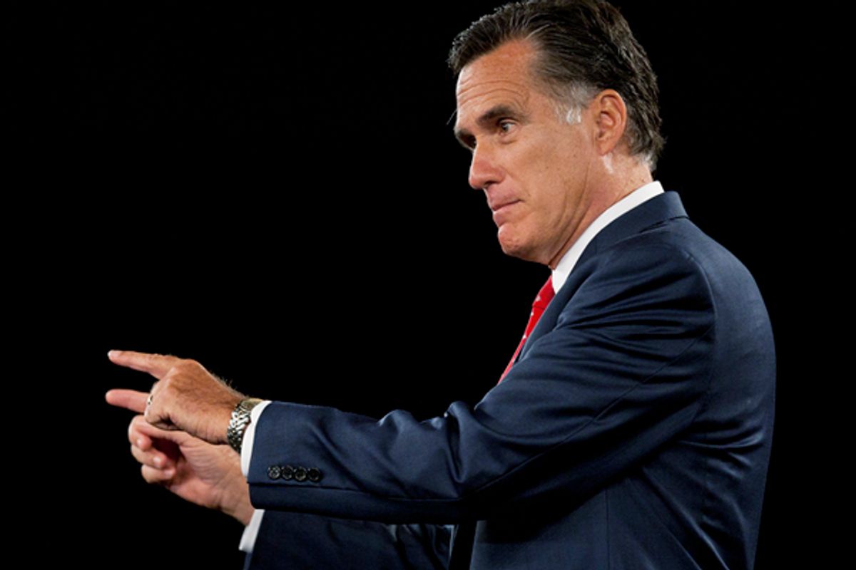 U.S. Republican presidential candidate and former Massachusetts Governor Mitt Romney    (Chris Keane / Reuters)