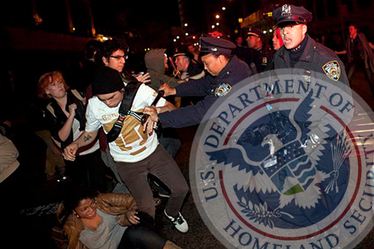 DHS denies role in OWS evictions   (AP/John Minchillo/Salon)