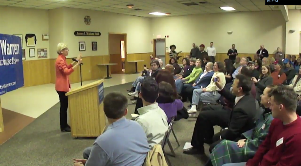 Watch Elizabeth Warren handle a Tea Party heckler | Salon.com