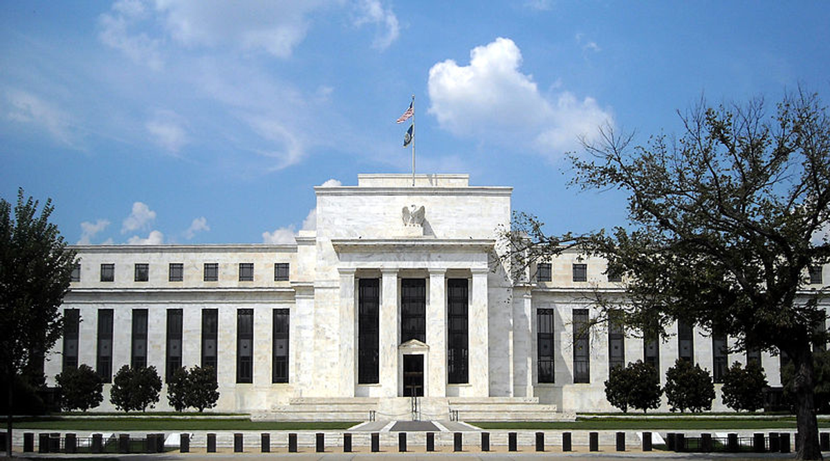  The Federal Reserve Building in Washington, D.C.    (Wikipedia)