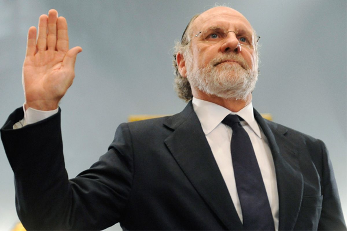 Jon Corzine, circus act (Reuters/Jonathan Ernst)