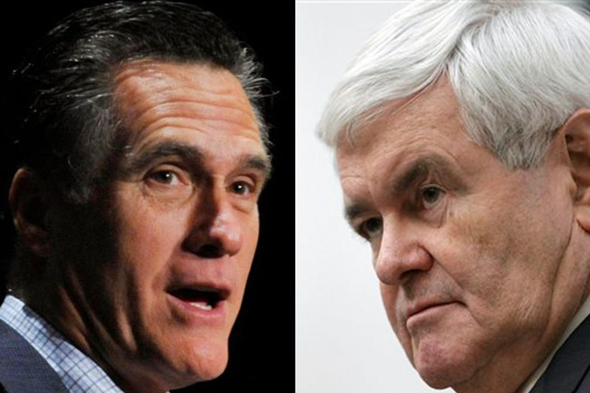 Mitt Romney and Newt Gingrich      (AP)