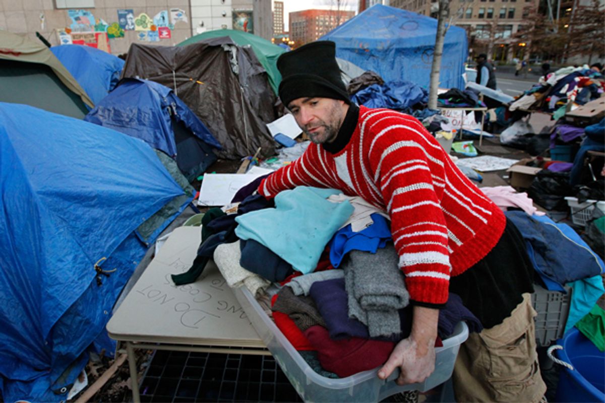 Occupy Boston on the eve of eviction  (AP/Steven Senne)