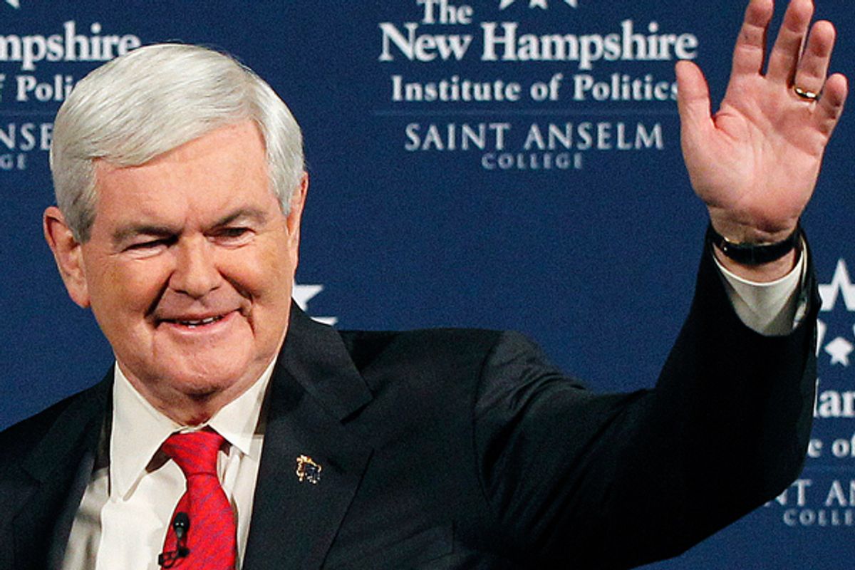 Newt Gingrich  (AP/Elise Amendola)